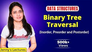 5.5 Binary Tree Traversals (Inorder, Preorder and Postorder) | Data structures and algorithms