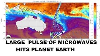 9/03/2015 -- Large Microwave Energy Pulse hits planet Earth -- Destroys storm near NZ