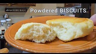 Shelf Stable BISCUIT Recipe!  Powdered Everything! Just Add Water!