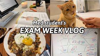 (Eng) 학교 시작 삼주만에 시험이라니!!!ㅣ미국 의대생 시험기간 브이로그 ㅣ Med Student Vlog l머리와 목ㅣ근육ㅣ 본과 이학년 l Head & Neck l