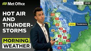 21/06/2025 - Hot day ahead with some showers - Morning Weather Forecast UK – Met Office Weather
