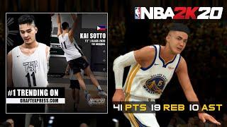 NBA 2K20 - Kai Sotto Triple Double (Highlights) | MyCareer Episode # 1 Gameplay