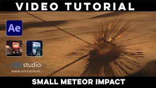 Small Meteor Impact | Video Tutorial | After Effects | Big Impact |  #tutorial #3d #vfx #cgi