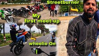 My First Meet-up For @StreetBurner || Wheelie On Duke 250️ || Rajgir Meet-up Done 