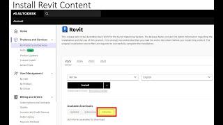 Install Revit 2024/2025 Content Library