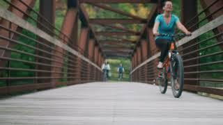 Ride, run, or walk across the Mansion House Bridge along the D&L Trail