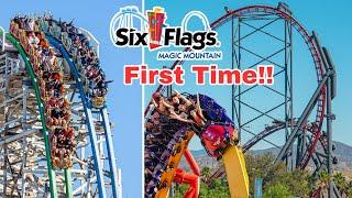 Riding The Worlds Most INTENSE Rollercoasters at Six Flags Magic Mountain!!