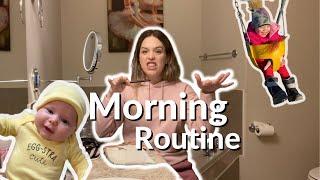 First time running morning routine on my own! with 3 under 2!