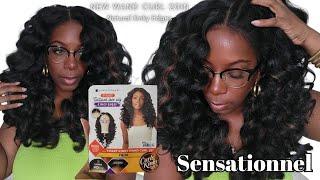 Unplug the HEAT! NEW Sensationnel Y-Part WAND CURL Wig Kinky Edges Natural Textured Synthetic Wig