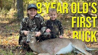 8 Year Old Drops First Buck! | 2023-2024 | Georgia Deer Season