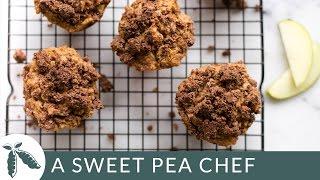 Paleo Apple Crunch Muffins + Behind The Scenes Food Video | A Sweet Pea Chef