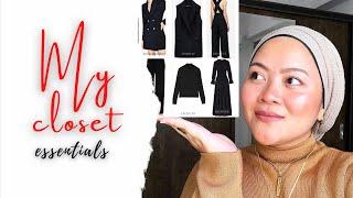 EVERYTHING BLACK | MY WARDROBE ESSENTIALS | MODEST FASHION