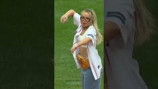 Liv Morgan throws out the 1st pitch at Fenway Park!