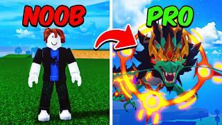 Noob To Pro With DRAGON REWORK in Blox Fruits