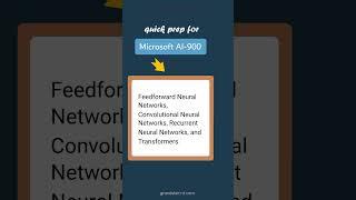 Neural Network Types - Microsoft AI-900