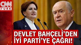 Devlet Bahçeli CNN Türk'ten duyurdu! İYİ Parti'ye çağrı... "Yerel iktidarda komşu olalım"