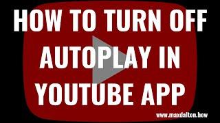 Autoplay uitschakelen in de YouTube-app