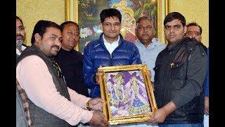 Vivek Priya Arya With Member of Parliyament (Rohtak) Deependra Singh Hudda at Mathura