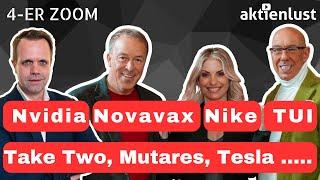 Nike, Nvidia, Tesla, Take Two, Albemarle, Tui, Mutares, Novavax uvm.: 4er Zoom