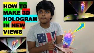 How to make 3D Hologram #Holography #Hologram#Waste material Experiments #Science Experiments#class4