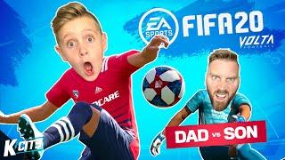 Dad vs Son in FIFA 20 VOLTA MODE! K-CITY GAMING