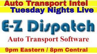 E-Z Dispatch Auto Transport Software EZ Fleet Dispatcher TMS Dashboard