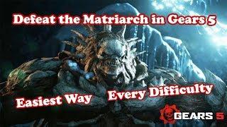 Overcome the Matriarch in Gears 5 easiest method!!!!!