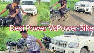 Desi boy Power Vs Splendor hero Bullet 350 #scorpio #viralvideo #desi #herosplendor #royalenfield