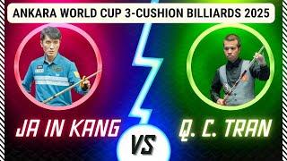 Quyet Chien TRAN vs JA IN Kang | ANKARA World Cup 3-Cushion Billiards  2025
