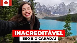 É POR ISSO QUE VIM PARA O CANADÁ! Lagos, montanhas e acomodação inusitada no tour de 6 dias