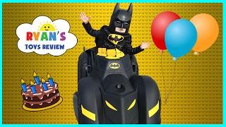 The Lego Batman Movie Surprise Happy Birthday Party! Unboxing Assembling Kids Power Wheels Car