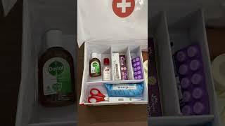 First Aid Box using shoe box - School Project - Check description #firstaidkit #schoolproject