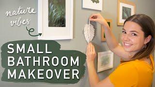 DIY Small Bathroom Makeover - Renter Friendly and On A Budget