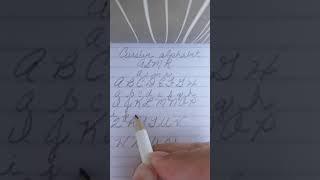 asmr lowercase cursive writing alphabet