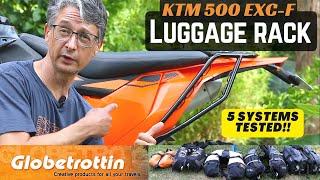 Globetrottin' rear luggage rack for the KTM 500 EXC-F - the most COMPREHENSIVE review you'll find!