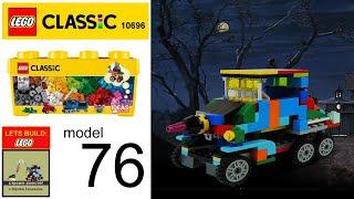 LEGO Speed Build Car MOC. Professor Fate's "Hannibal Twin 8" The Great Race from Lego Classic 10696.