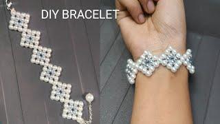 DIY beads bracelet ️ | Handmade bracelet | Easy Tutorial | Craft Art Campus