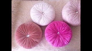 DIY Round Velvet  Luxury cushion for cheap