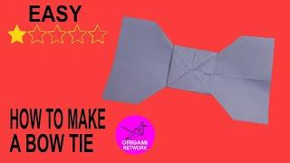 How to make a Bow Tie \\Origami Network 折り紙