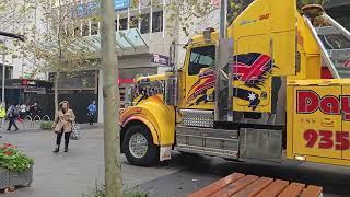 Truck vs Bollards Murray St Mall, Perth Australia 2nd August 2024 Daynite tow truck to the rescue