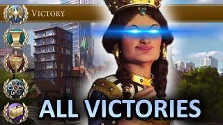 I WON Every Victory Type In One Single Game As Tamar of Georgia In Civ 6 On Deity - Test Of Time Mod