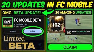 OMG! FC MOBILE BETA × 15 GAMEPLAY CHANGES - NEW REDEEM | Mr. Believer