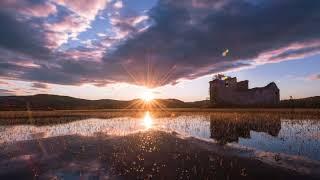 Sunrise above salt pans  time-lapse video