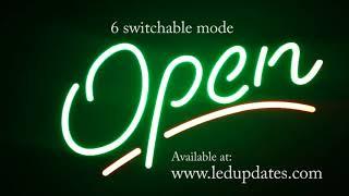 LED Neon Animated OPEN sign for any business