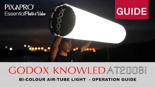 GODOX KNOWLED  AT200Bi  Air Tube Light - Operation Tutorial