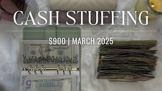 Cash Envelope Stuffing $900! | March 2025