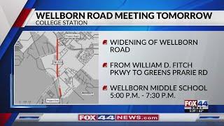 Plans to widen Wellborn Road in College Station to be discussed in meeting