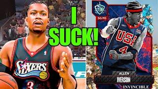 *FREE* INVINCIBLE ALLEN IVERSON IS THE WORST CARD IN NBA2k24 MyTeam!!