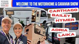 NEC Motorhome and Caravan Show 2024 - Carthago, Laika, Adria, AddVenture, Hymer, Bailey