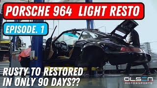 Porsche 964 Light Resto  I  90 Day Resto  I  Episode .1